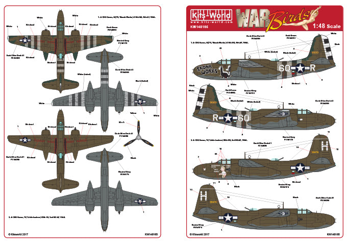 Kits-World KW148165 1:48 Douglas A-20G Havoc