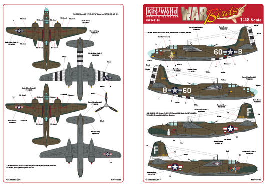 Kits-World KW148166 1:48 Douglas A-20J Havoc