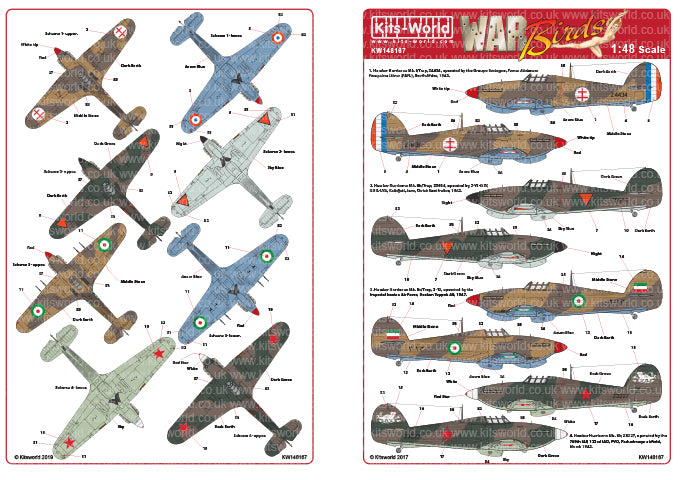 Kits-World KW148167 1:48 Hawker Hurricane