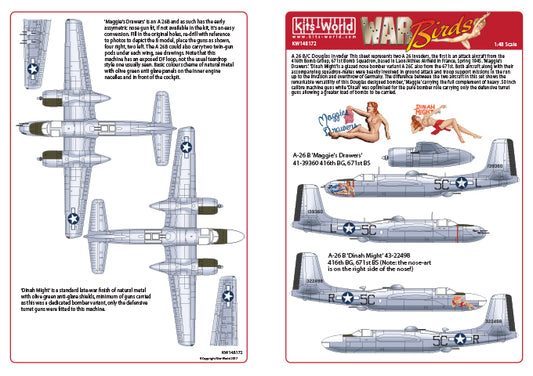 Kits-World KW148172 1:48 Douglas A-26B Douglas Invaders