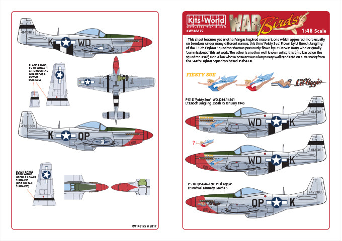 Kits-World KW148175 1:48 North-American P-51D Mustang