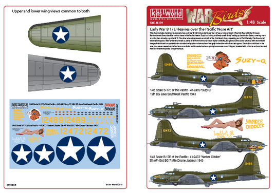 Kits-World KW148179 1:48 Boeing B-17E Flying Fortress