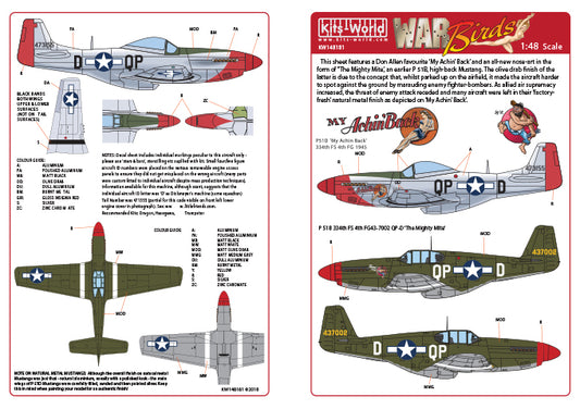 Kits-World KW148181 1:48 North-American P-51B Mustang