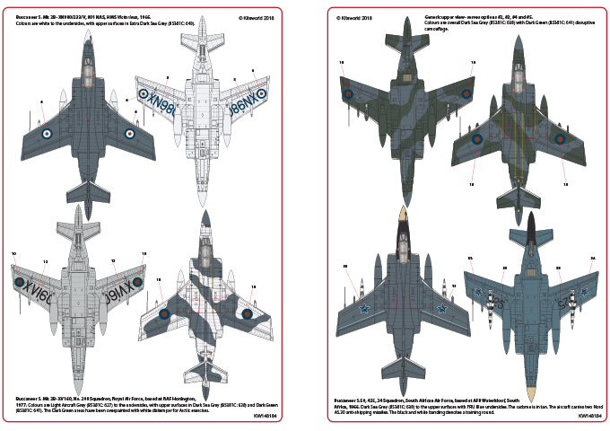 Kits-World KW148184 1:48 Blackburn Buccaneers S. Mk.2/Mk.2A/Mk.2B