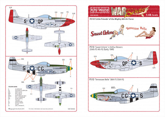 Kits-World KW148185 1:48 North-American P-51D Mustang