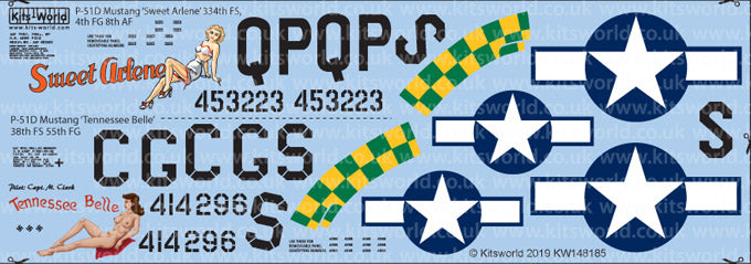 Kits-World KW148185 1:48 North-American P-51D Mustang