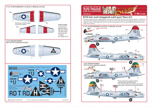 Kits-World KW148193 1:48 Boeing B-17G Flying Fortress