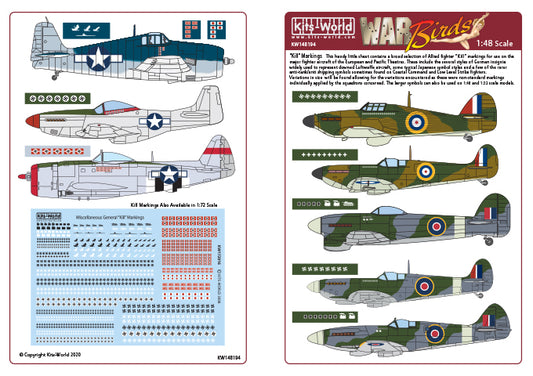 Kits-World KW148194 1:48 Various Generic 'Kill' Markings