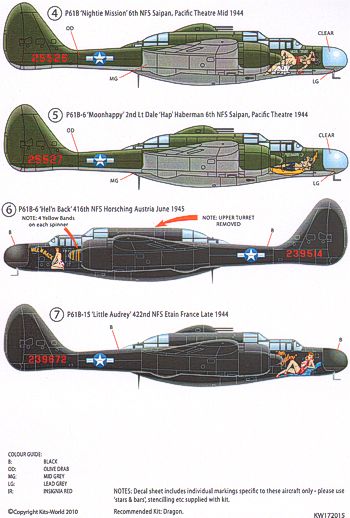 Kits-World KW172016 1:32, 1:48, 1:72 Miscellaneous 'Kill' Markings in Various Scales