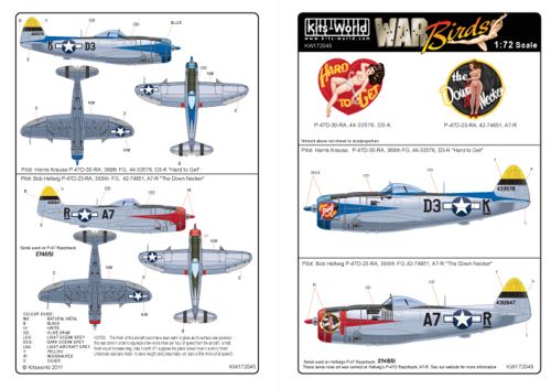 Kits-World KW172045 1:72 Republic P-47D Thunderbolt