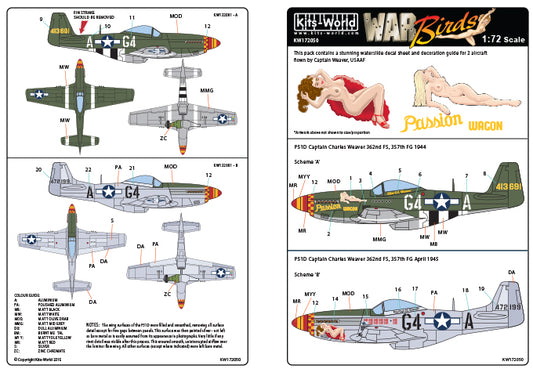 Kits-World KW172050 1:72 North-American P-51D Mustang