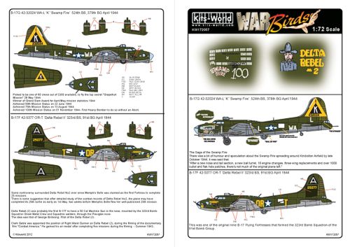 Kits-World KW172057 1:72 Boeing B-17G Flying Fortress