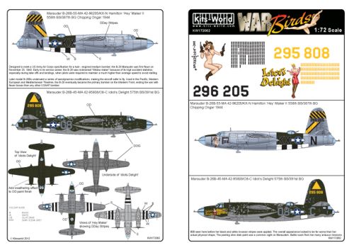 Kits-World KW172062 1:72 Martin B-26B Marauders