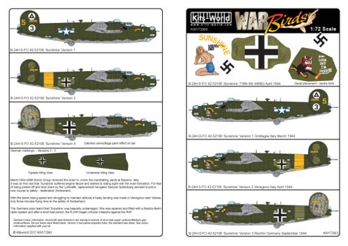 Kits-World KW172063 1:72 Consolidated B-24 Liberator