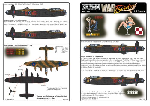 Kits-World KW172065 1:72 Avro Lancaster B.I/III