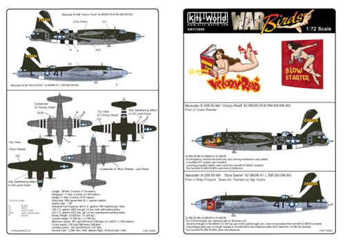 Kits-World KW172068 1:72 Martin B-26B Marauder