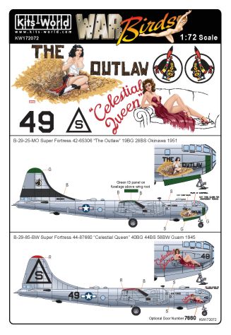 Kits-World KW172072 1:72 Boeing B-29 Super Fortress