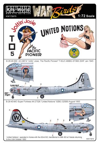 Kits-World KW172073 1:72 Boeing B-29 Super Fortress