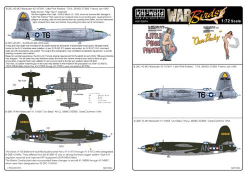 Kits-World KW172074 1:72 Martin B-26C Marauder