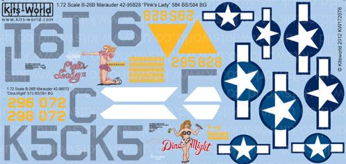 Kits-World KW172076 1:72 Martin B-26B Marauder