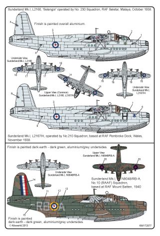 Kits-World KW172077 1:72 Short Sunderland Mk.I