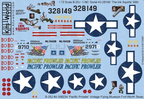 Kits-World KW172087 1:72 North-American B-25J Mitchell