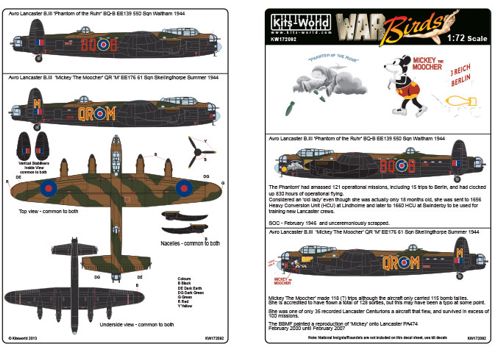 Kits-World KW172092 1:72 Avro Lancaster B.I/III