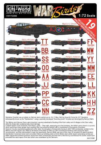 Kits-World KW172095 1:72 70th Dambuster Lancaster 70th Anniversary