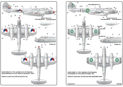 Kits-World KW172098 1:72 Gloster Meteor Mk.IV F.4