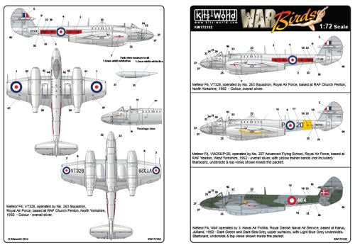 Kits-World KW172102 1:72 Gloster Meteor Mk.IV F.4