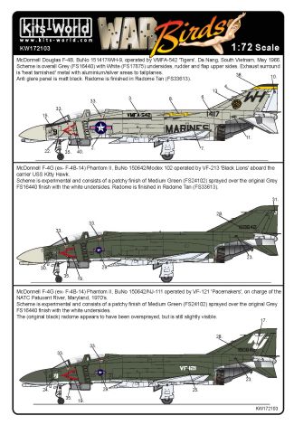 Kits-World KW172103 1:72 McDonnell F-4B Phantom