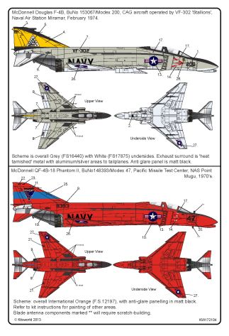 Kits-World KW172104 1:72 McDonnell F-4B Phantom