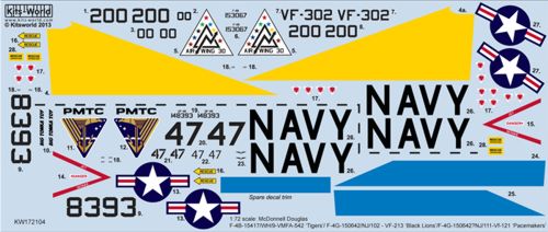 Kits-World KW172104 1:72 McDonnell F-4B Phantom