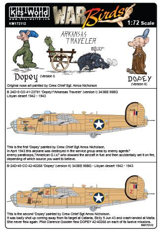 Kits-World KW172112 1:72 Consolidated B-24D Liberator