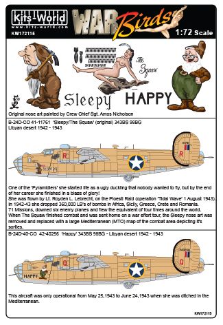 Kits-World KW172115 1:72 Consolidated B-24D Liberator