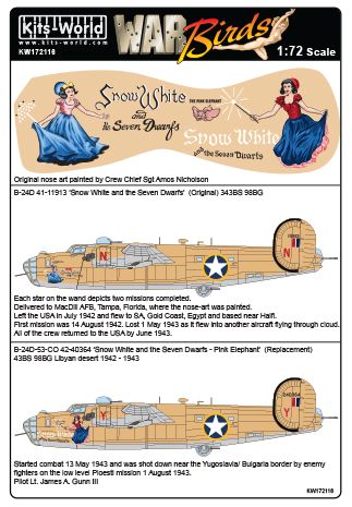 Kits-World KW172116 1:72 Consolidated B-24D Liberator