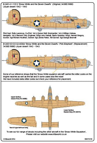 Kits-World KW172116 1:72 Consolidated B-24D Liberator