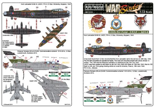 Kits-World KW172121 1:72 Avro Lancaster B.I/III