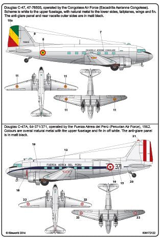 Kits-World KW172122 1:72 Douglas Dakota DC-3/C-47