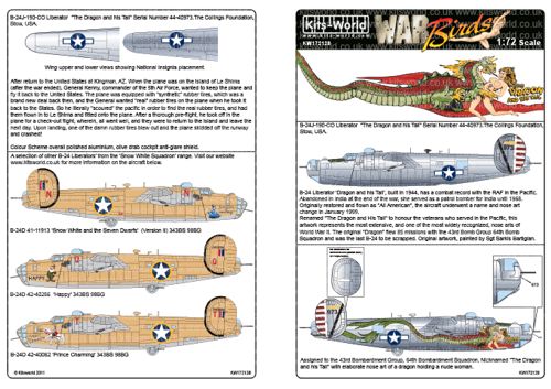 Kits-World KW172128 1:72 Consolidated B-24J Liberator