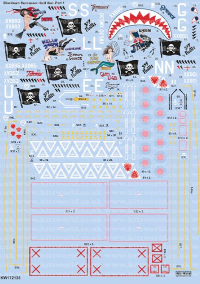 Kits-World KW172135 1:72 Gulf War Part 1 Blackburn Buccaneers 1991-2016 25th Anniversary Edition