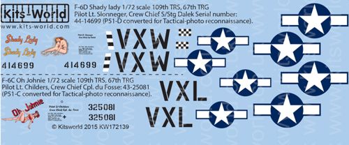 Kits-World KW172139 1:72 North-American P-51D Mustang