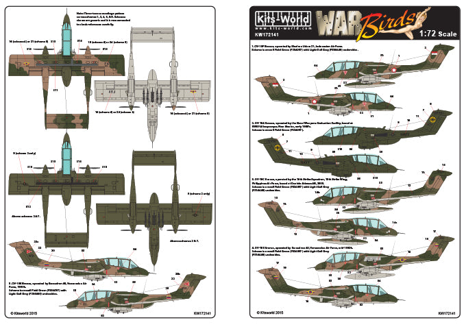 Kits-World KW172141 1:72 North-American Rockwell OV-10 Bronco