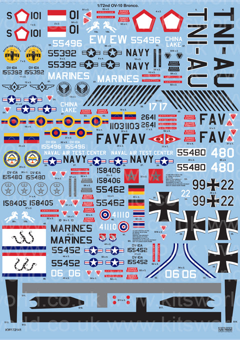 Kits-World KW172141 1:72 North-American Rockwell OV-10 Bronco