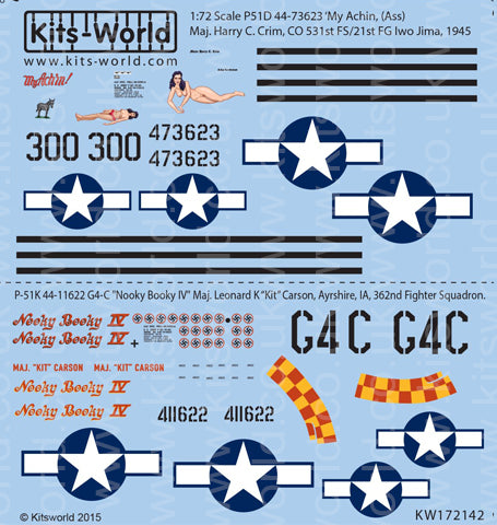 Kits-World KW172142 1:72 North-American P-51D Mustang