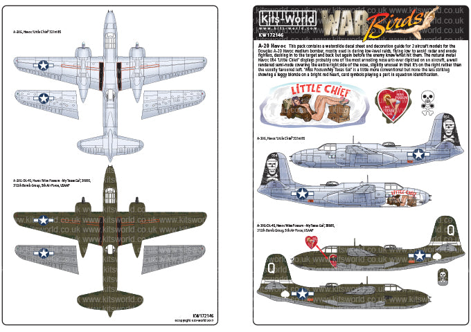 Kits-World KW172146 1:72 Douglas A-20 Havoc