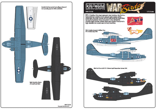 Kits-World KW172150 1:72 Black Cat PBY-5 Catalina