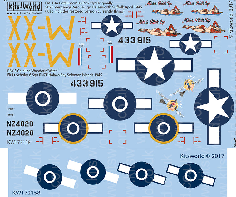 Kits-World KW172158 1:72 Consolidated OA-10A Catalina