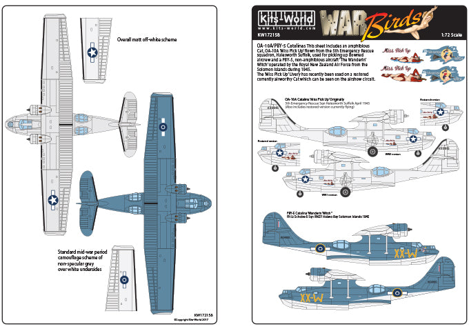 Kits-World KW172158 1:72 Consolidated OA-10A Catalina