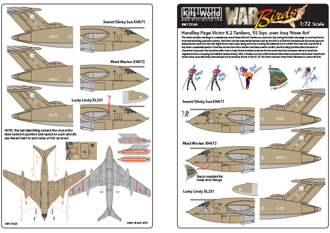 Kits-World KW172160 1:72 Handley-Page Victors Set 1